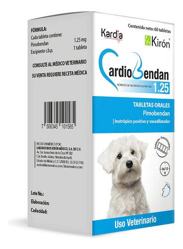 Cardiobendan 60 Tabletas 5 Mg