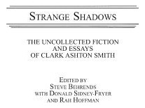Libro Strange Shadows: The Uncollected Fiction And Essays...