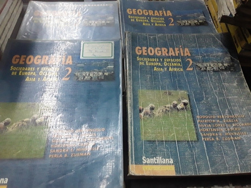 Geografía 2 Sociedad Santillana Primera Edicion Lote X 3