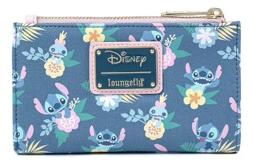 comprar Cartera Plegable Floral Loungefly Disney Stitch And Scrump