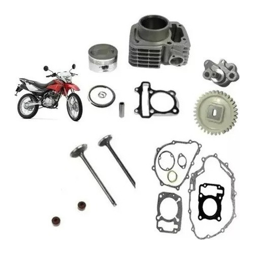 Kit De Cilindro Honda Xr150 Juntas Valvulas Sellos Y Bomba