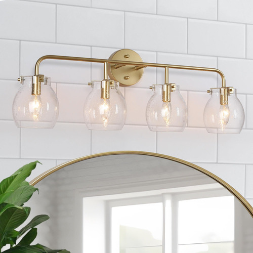 Aplique De Pared Con 4 Luces Para Tocador De Baño