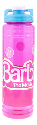 Botella De Plástico Agua Barbie La Película Con Tapa 900 Ml