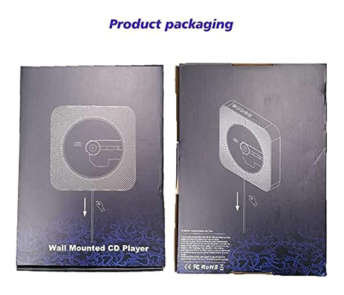 Imagen 6 de 7 de Discmans Con Bluetooth/radio Fm, Para Pared, Color Blanco