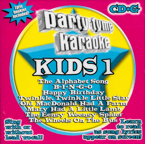 Cd: Party Tyme Karaoke - Kids 1 (8+cd De 8 Canciones+g)