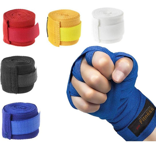 Venda Boxeo Artes Marciales Mma 3.0mt Enganche Pulgar Crazy 