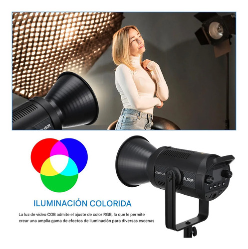 Luz De Vídeo Led Rgb Godox Sl150r Sl Rgb Cob10000k