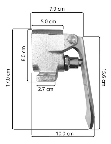 Imagen 6 de 6 de Valvula De Rodilla Sencilla Para Lavamanos ( Facturable )