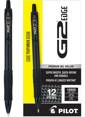 12 Lapiceras Pilot G2 Edge Premium Gel Roller 0.7mm