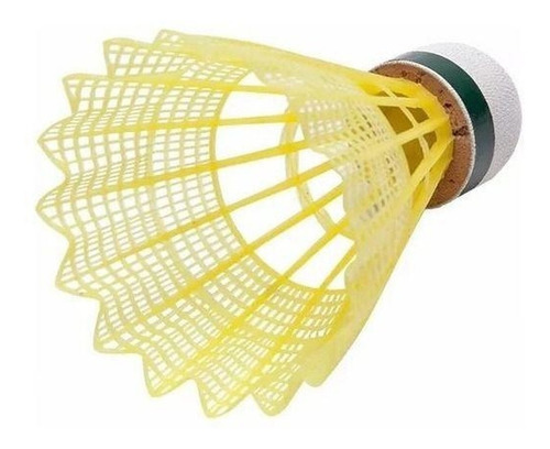 Peteca De Badminton De Nylon Kit 6 Unidades - Vollo Vb600