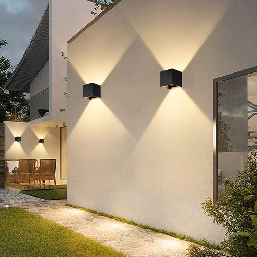 Lampara Exterior Pared, 12w S, Ángulo Ajustable Jardín