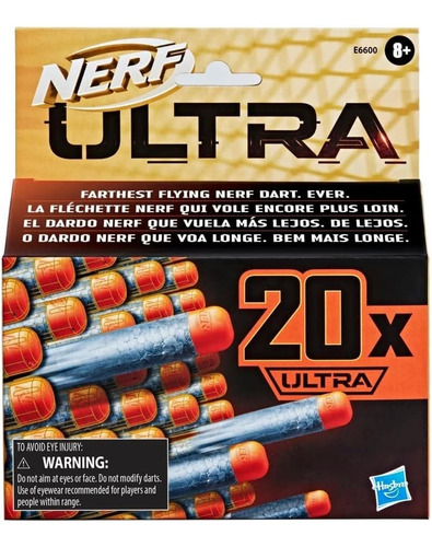 Nerf Ultra Pack 20 Dardos De Repuesto - Originales / Diverti