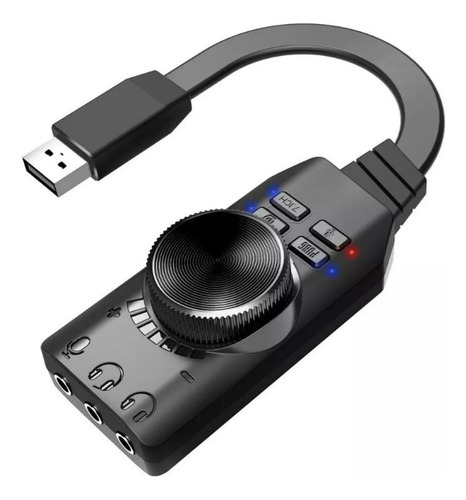 Tarjeta De Sonido Usb Externa Audio 7.1 Con Cable Win10