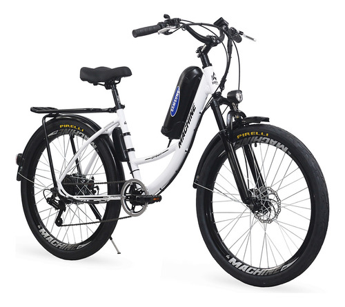 Bicicleta Elétrica Machine New Urban+ 350w Branca