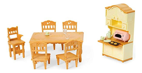 Calico Critters Juego De Comedor Habitación