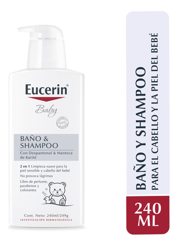 Eucerin Baby Baño Y Shampoo 240ml