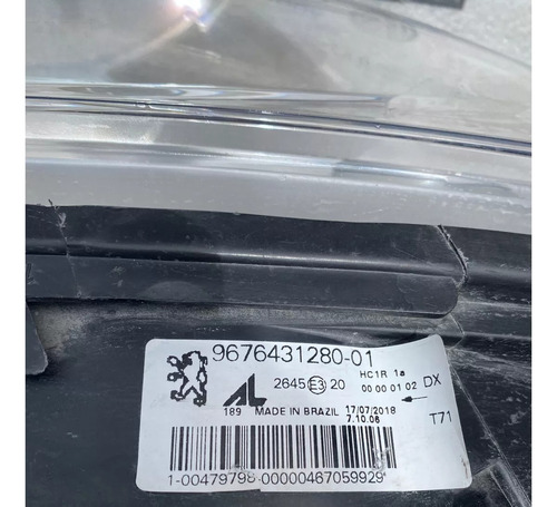 Optica Derecha Con Detalles Peugeot 308 11/15 Original