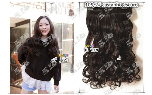 Cabelo Alongamento Aplique Tic Tac Fibra Organica 60cm Cor 2