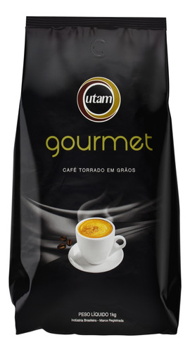 Café Torrado em Grãos Utam Gourmet Pacote 1kg