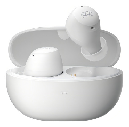 Auriculares QCY HT07 Arcbuds Bluetooth 5.2, color blanco