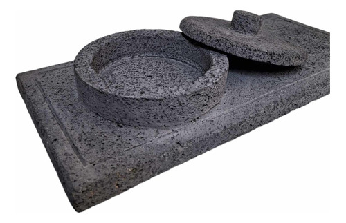 Tortillero/plato De Piedra Volcánica Autentica 56cm