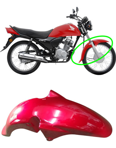 Tapabarro Delantero Honda Cb1 Rojo