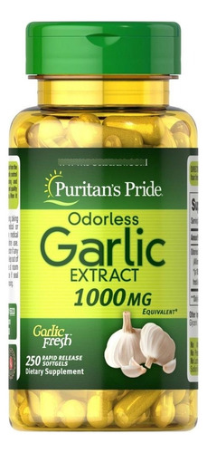 Capsulas De Ajo - Garlic Extract 1000mg 250 Cap