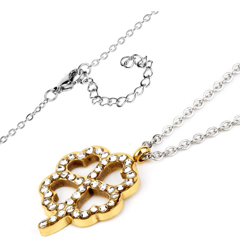 Collar West Coast Jewelry De Acero Inoxidable Chapado En Oro