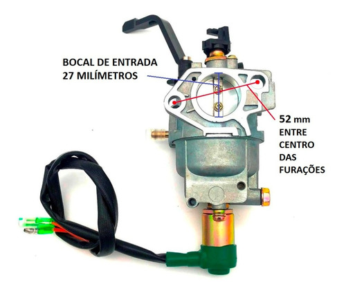 Carburador Gerador Vulcan Vg8100 Vge8100 Completo