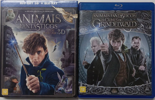 Blu-ray Animais Fantasticos 1 E 2 ( Bluray 3d + Bluray ) (Usado)