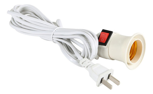 Cable Extensión Lampara 8m Soket Interruptor Enchufe
