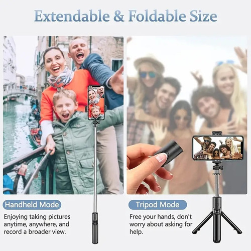 Mz Mini Stick Trípode 360º Bluetooth Selfie Stick Blanco 68