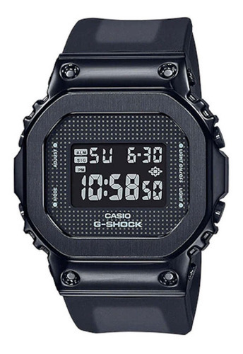 Reloj Casio G-shock Gm-s5600sb-1dr Mujer Color De La Correa Negro Color Del Bisel Negro Color Del Fondo Negro