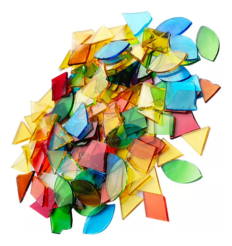 Hoja De Mosaico De Vidrio Transparente Colorida De 1000 Piez