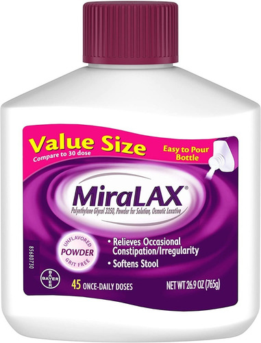 Polvo Laxante 765 Mg - Miralax - G A $34 - g a $401