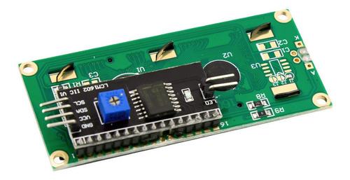 Imagen 3 de 5 de Display Lcd 1602 I2c Serie Backlight Azul 16x2 Hobbytronica