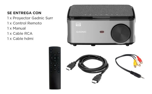 Imagen 2 de 6 de Mini Proyector 5500 Lumens Gadnic Proj0042 Hdmi 1080p Usb