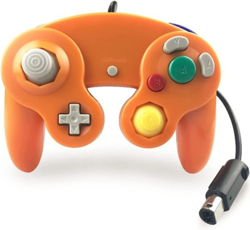 Control Alambrico Para Nintendo Para Gamecube Switch Wii U  Color Naranja