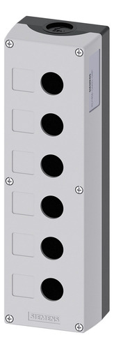 Botonera 6 Orificios Gris 22mm Siemens 3su1806-0aa00-0ab1 Color Negro