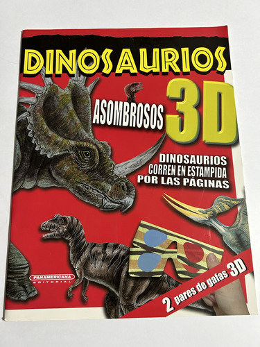 Libro Dinosaurios Asombrosos 3d - Excelente Estado - Oferta