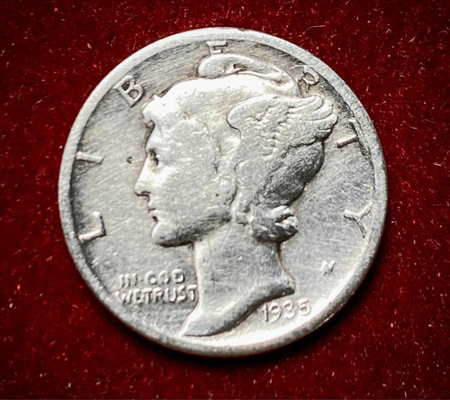 Moneda 1 Dime Estados Unidos 1935 D Km 140 Plata 0.900