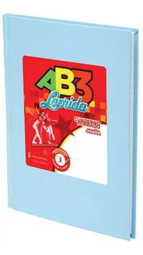 Cuaderno Escolar 19 X 23,5 Laprida Ab3 Tapa Dura 50 Hojas Color Tapa Celeste Rayadas