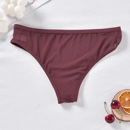 D Ropa Interior Sin Costuras Para Mujer Con Triangular Trans