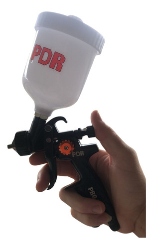 Pistola De Pintura Compacta H.v.l.p 250ml Uv Bico 1,2 Mm