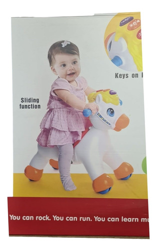 Silla Mecedora Caballo Para Niño Bebé 3 En 1 - Queoferta.uy