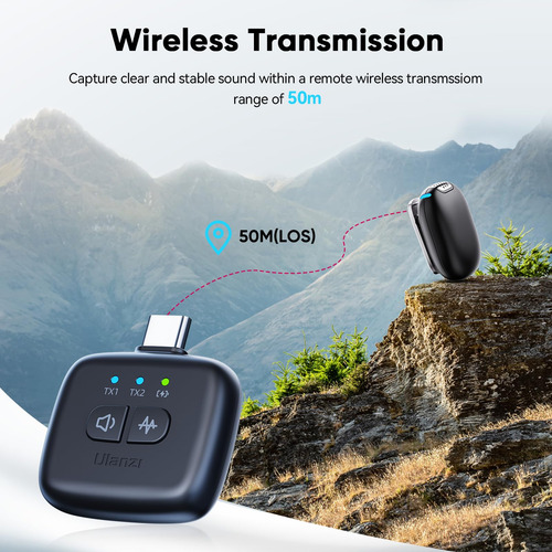 Micrófono Lavalier Inalámbrico Ulanzi A30 Tiny Mic Magnetic