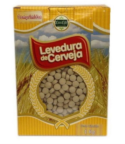 Imagem 1 de 5 de Levedura De Cerveja Com Complexo B 1kg Com 2000 Comprimidos