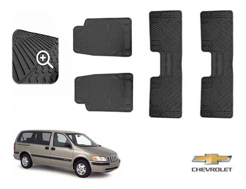 Kit Tapetes 3 Filas Chevrolet Venture 1998 Negros