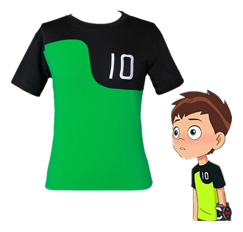 L20 Ben 10 Reboot Verde Playera Traje De Cosplay Adults Niño