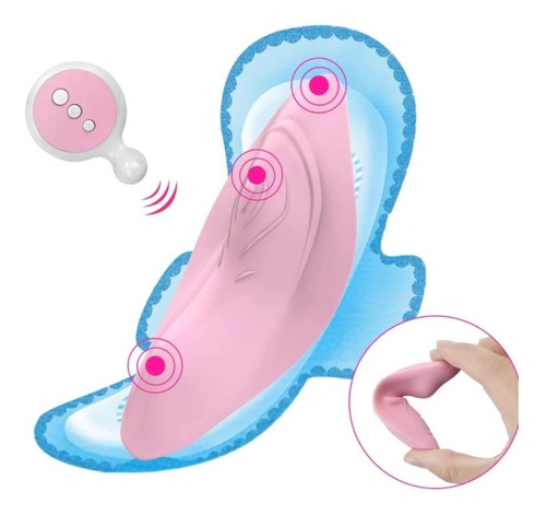 Vibrador De 10 Velocidades Con Control Remoto  Rosado